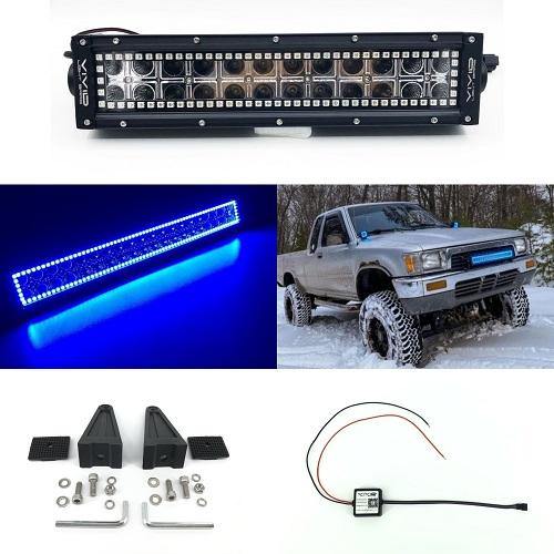 lodret bold petroleum 13.5inch RGB halo LED light bar straight