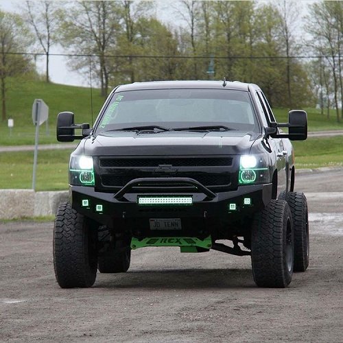 3.2" 20W Cree LED Flush Mount Pods Halo With Bluetooth Remote Control-RGB Halo Pods-Vivid Light Bars