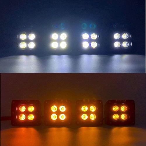 3.2" 20W Dual Color Strobe LED Pods-LED Lights Pods & Jeep Headlight-Vivid Light Bars