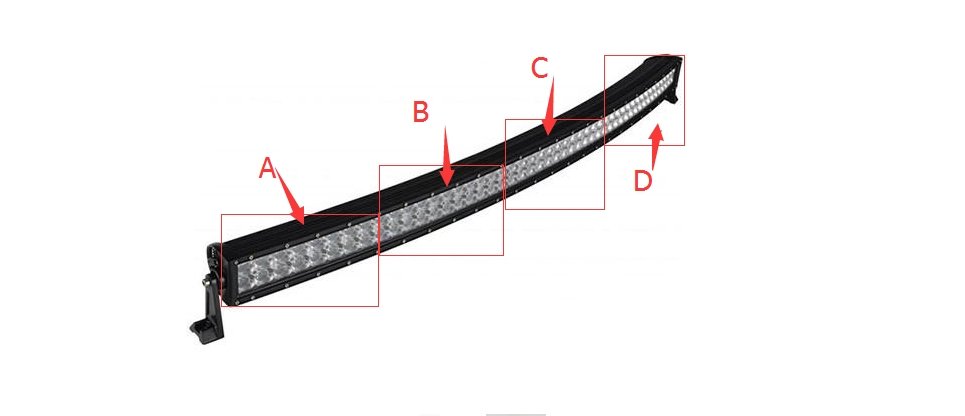 41.5" Dual Color Strobe Curved Light Bar-Color Changing Curved Light Bar-Vivid Light Bars