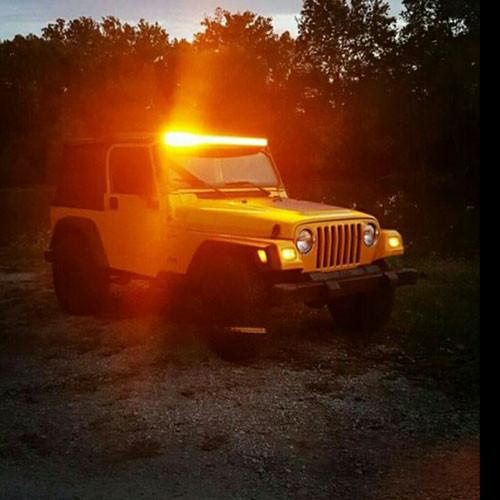 50" Dual Color Strobe Curved Light Bar-Color Changing Curved Light Bar-Vivid Light Bars