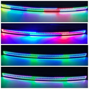 52" Curved RGB Chasing Halo Light Bar With Bluetooth App Remote Control-Vivid Light Bars