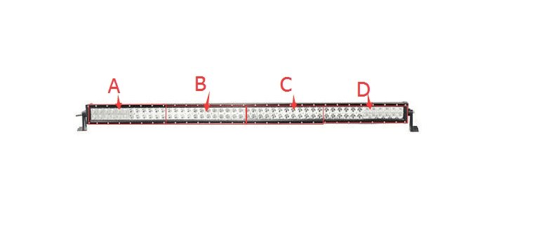Dual Color Strobe 50 inch Led Light Bar-Color Changing Straight Light Bar-Vivid Light Bars