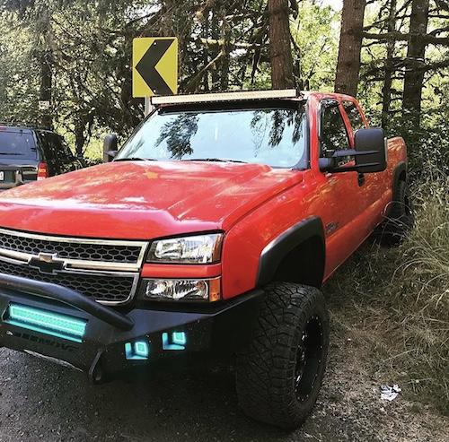 Package of 1 RGB Chasing Halo Light Bar & 4 Pack 3.2" 20W Pods with Bluetooth App Remote Control- Vivid Light Bars