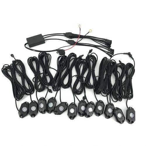 RGB jeep rock lights (12 packs ) - Vivid Light Bars
