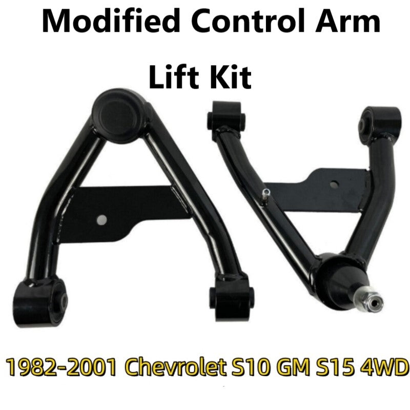 Front Upper Control Arms For 1982-2001 Chevy S10 GM S15 4WD w/Ball Joint Heavy Duty Tubular Suspension 2-4" Lift Leveling Kits