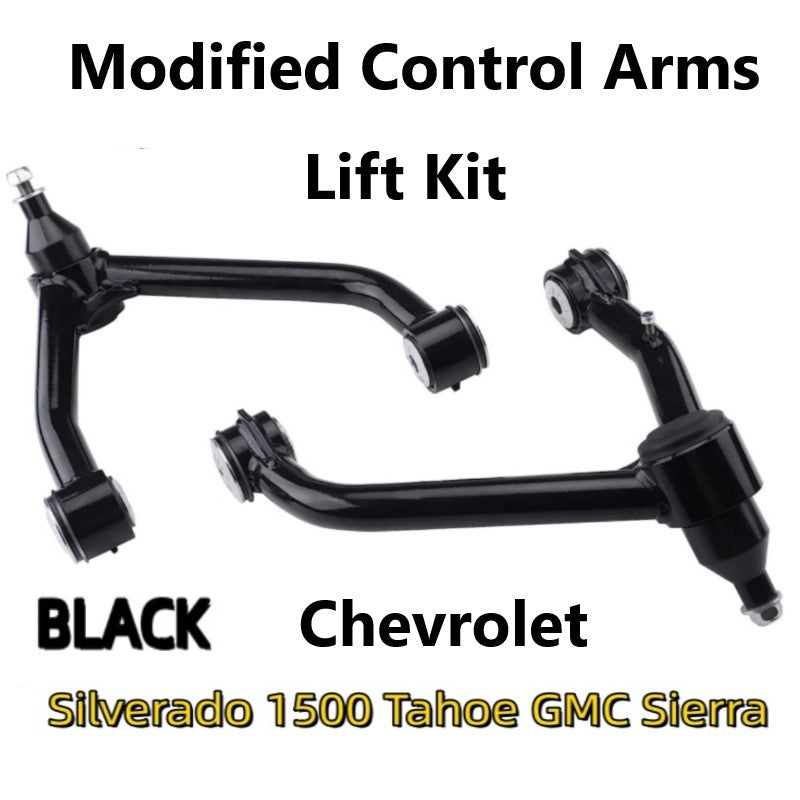 Front Upper Control Arms for Chevrolet Silverado GMC Sierra, "2-4" Lift Tubular Control Arms