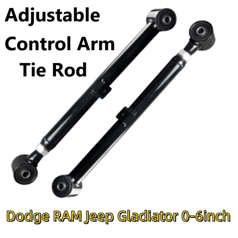 2Pcs   Rear Upper Tubular Control Arms Suspension Assemble Kit (0-6inch) Compatible with Dodge RAM Jeep Gladiator