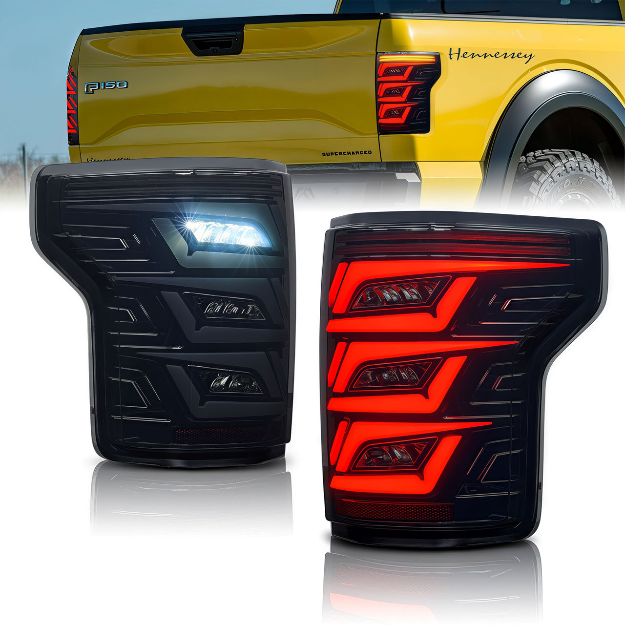 2015-2020 Ford Raptor F150 Pickup LED Taillight Assembly | Modification Kit