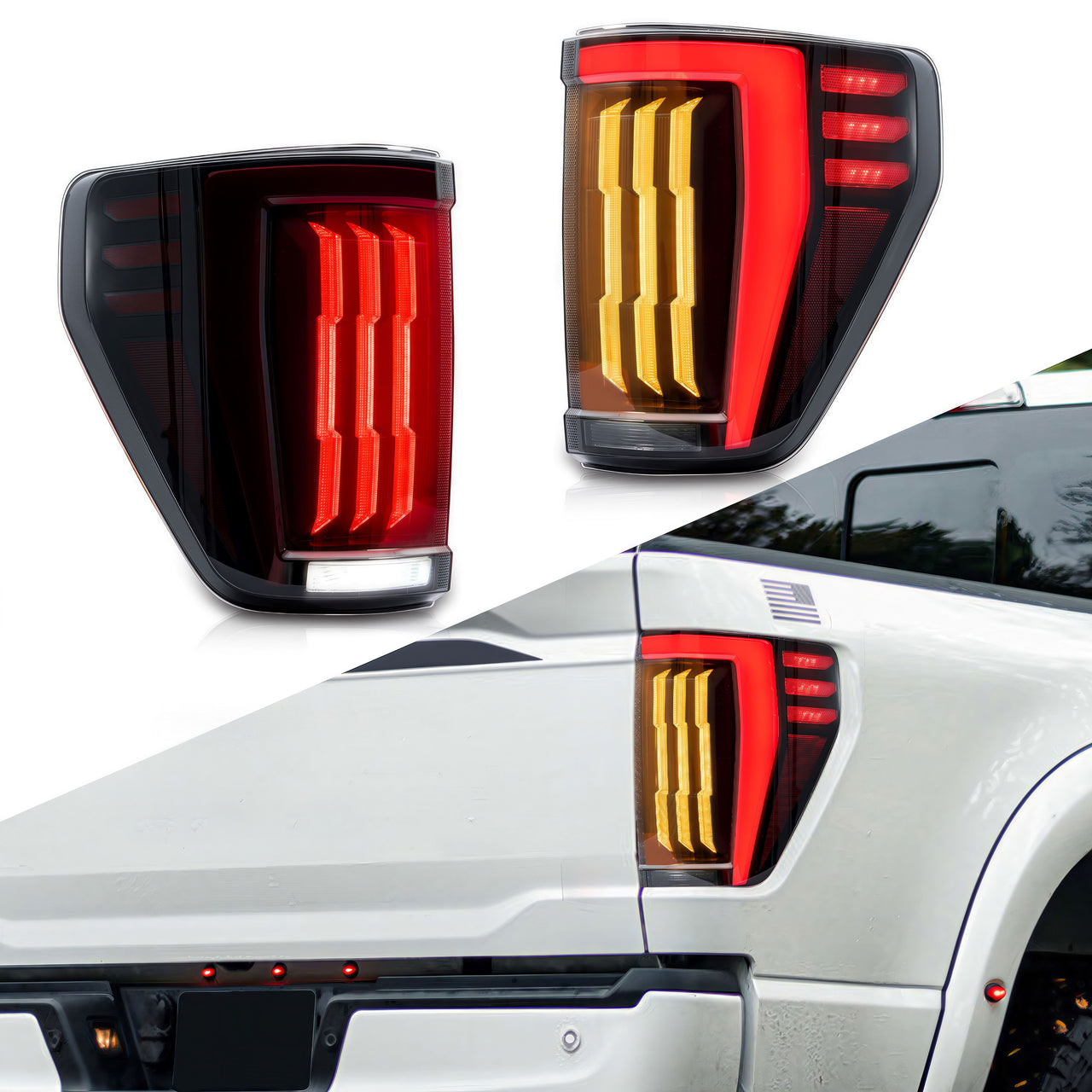 2021–2024 Ford F150 Tail Light LED Assembly – Modified Replacement for Low-End Trims
