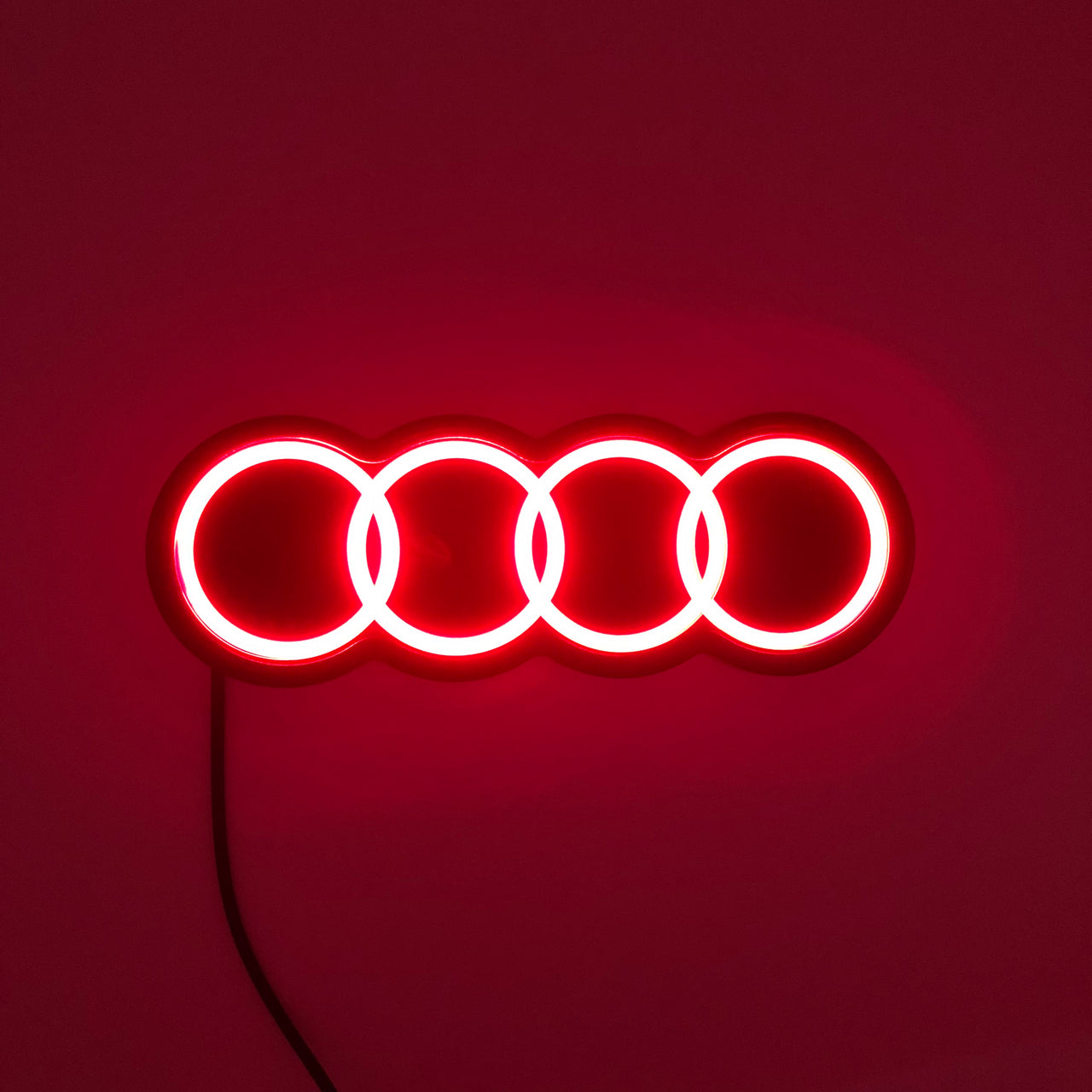 Audi Rear Emblem LED Illuminated Logo for Q3, Q5, Q7, Q8, A3, A4, A5, A6 Rear Logo Light Upgrade