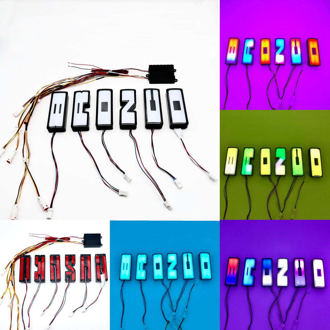 Bronco Logo RGB Flow Illuminated Grille Letters – Dynamic LED Front Emblem for Ford Bronco (2021–2025)