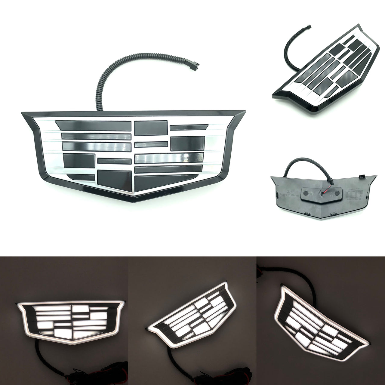 Escalade Logo Light Up Front Grille LED Illuminated Emblem (2015.5–2024 Cadillac Escalade / ESV)