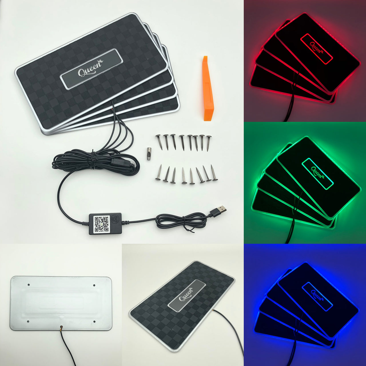 Universal Car LED Floor Mat Lights – Bluetooth App Control, Multi-Color Ambient Glow, USB-Powered Interior Neon Lighting Kit for Cars