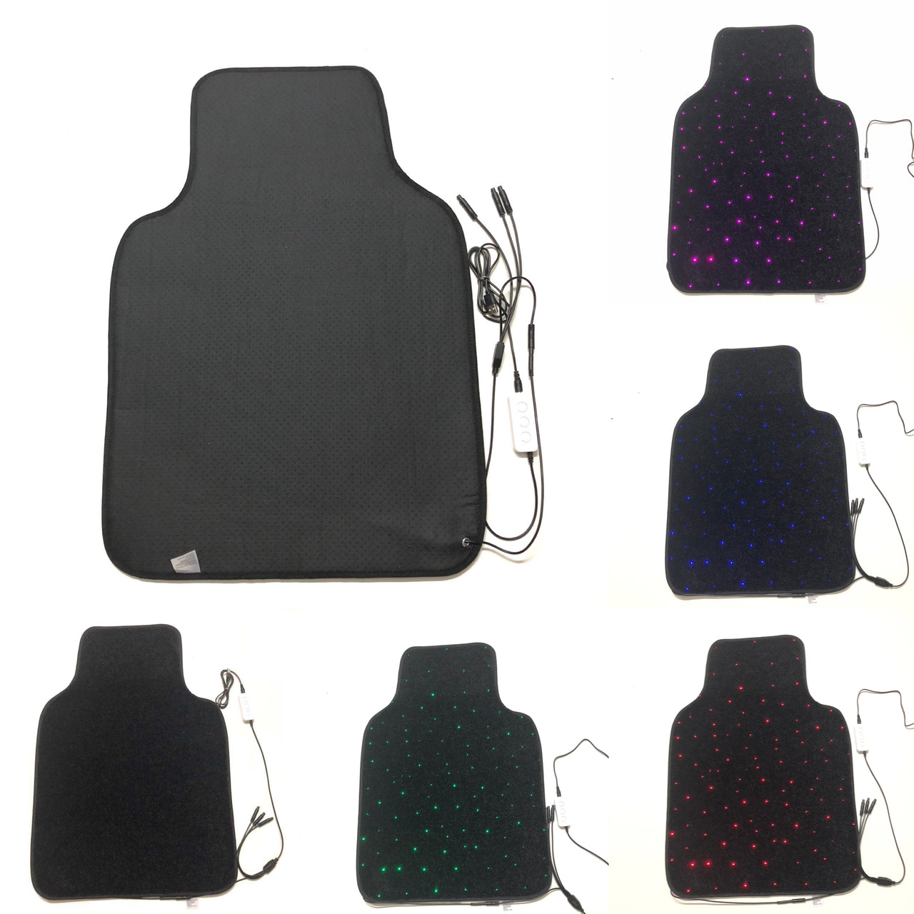 Starlight Illuminating Car Floor Mats - Universal Waterproof Ambient Star Light Vehicle Floor Liners