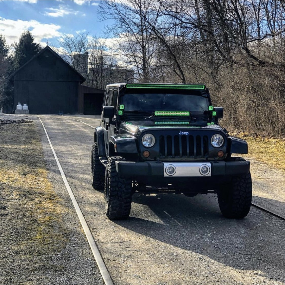 50" RGB Chasing Halo Light Bar