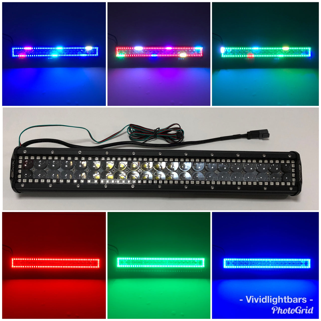 4D RGB Chasing LED Light Bars- slide bracket