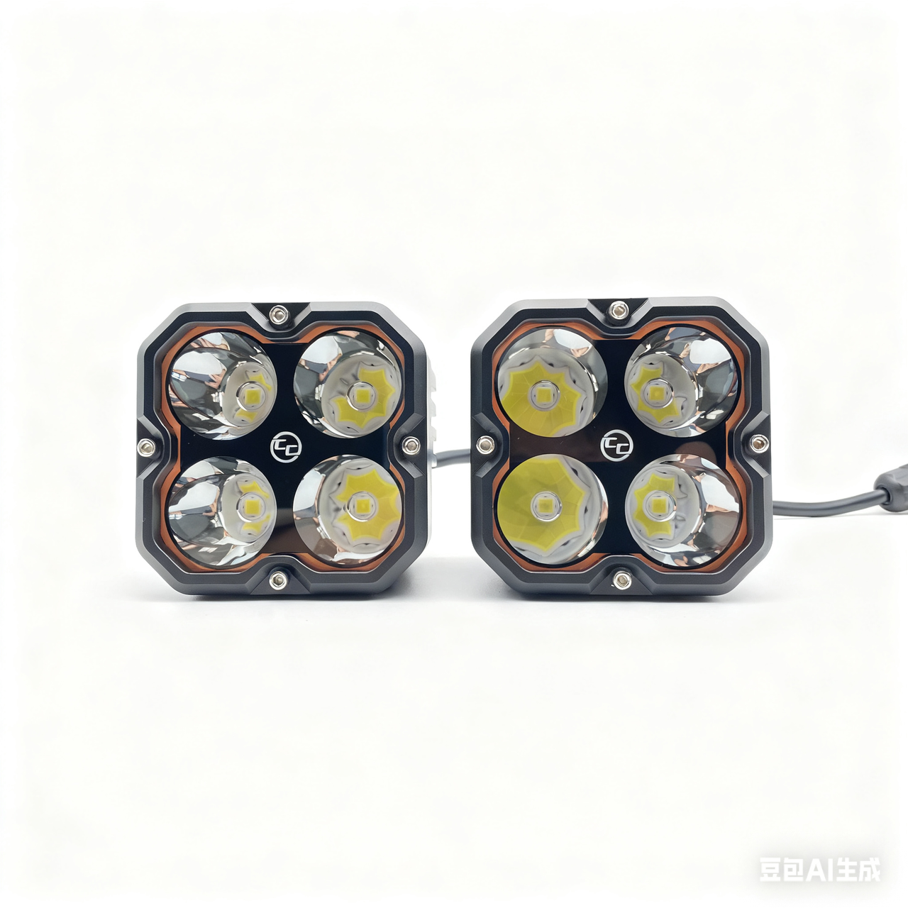 2 PCS 5" 240W LED Off Road Lights CNC billet aluminum 12-48V Amber DRL for Off-Road Truck, 4x4 Jeep, ATV, UTV