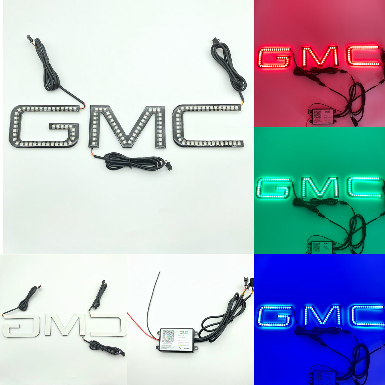 RGBW Color-Changing GMC Emblem for 2007-2025 GMC Sierra Trucks