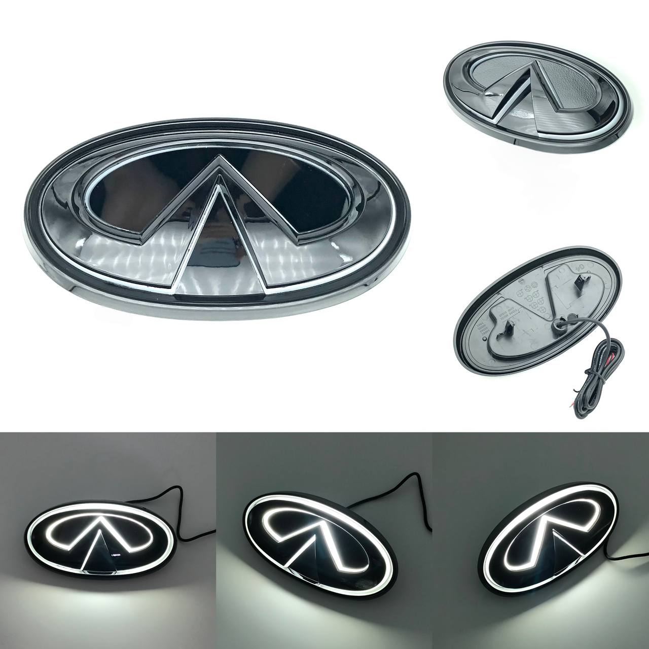 Q50 LED Emblem Light Up Front Grille Logo – Infiniti Q50 (2014–2017) Illuminated Replacement