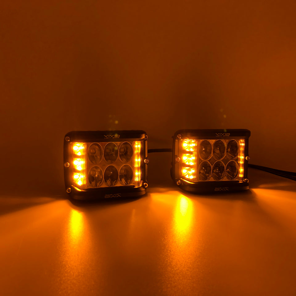 Side Shooter LED Pod Lights | vivid light bars