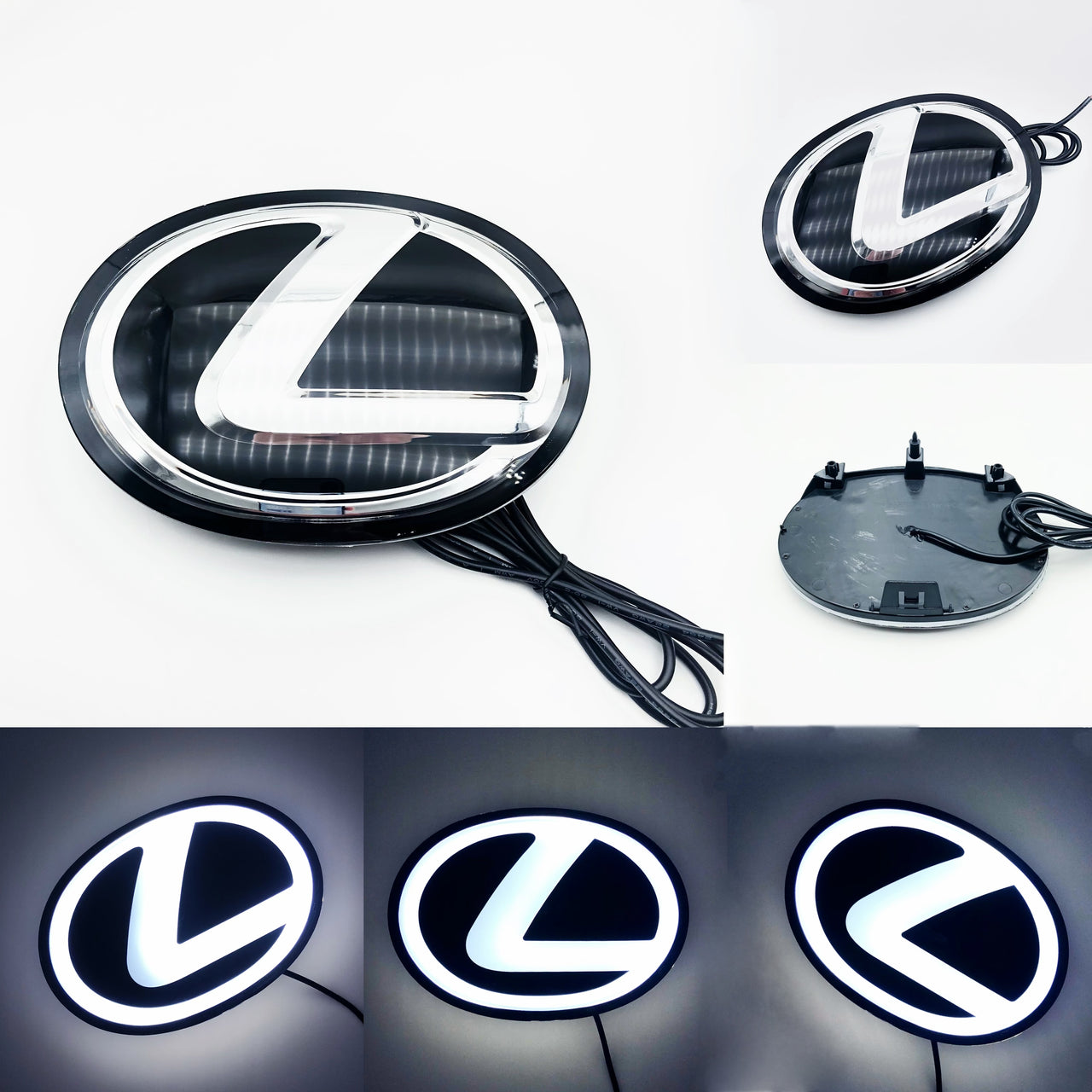 Lexus Logo LED Dynamic Illuminated Emblem – Front Grille Light for RX, NX, ES, IS Non-Radar