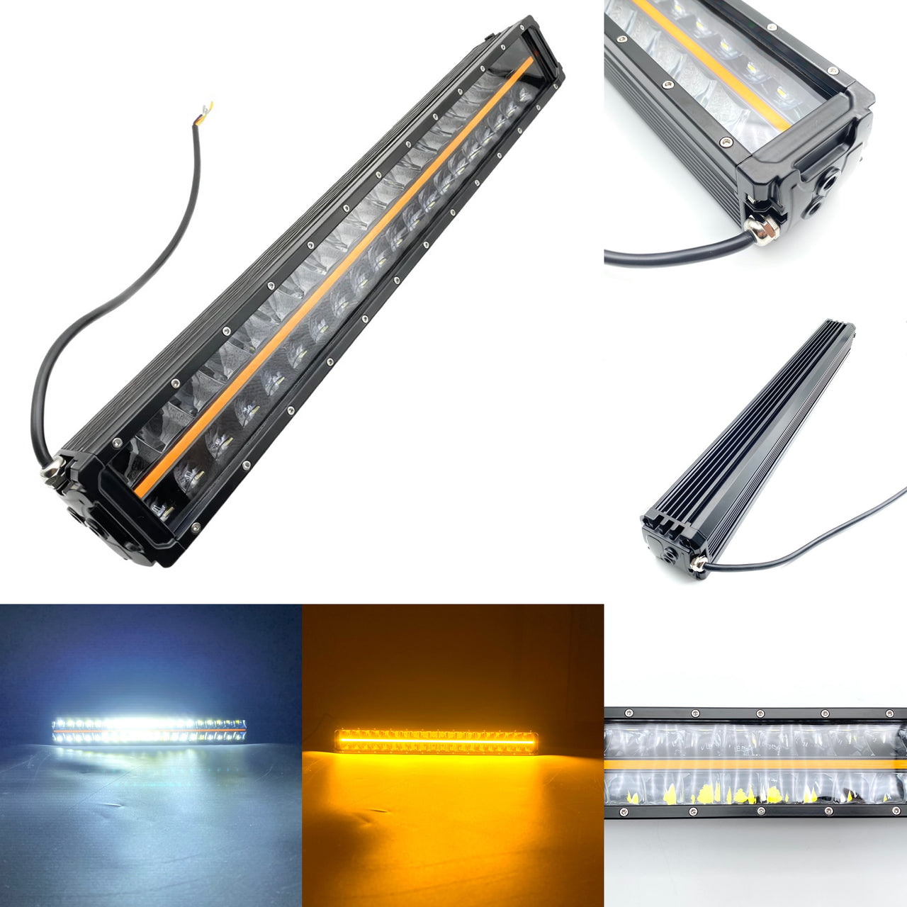 41" 400W LED Jeep Wrangler Light Bar with Amber DRL – Off-Road Dual Row Light Bar for Jeep, Truck & SUV