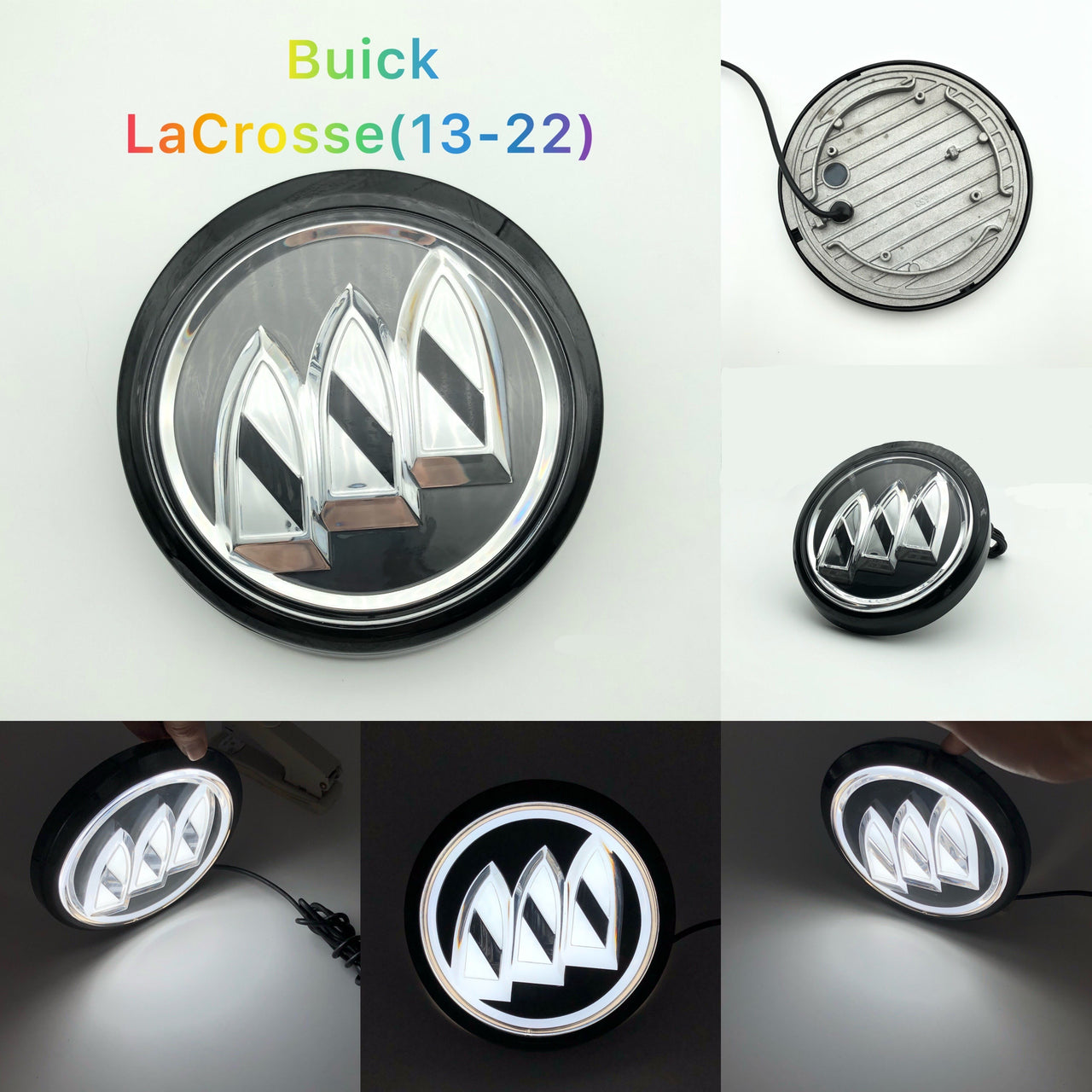 Buick logo light with LED Glow - Perfect Upgrade for LaCrosse/Regal/GL8/Verano