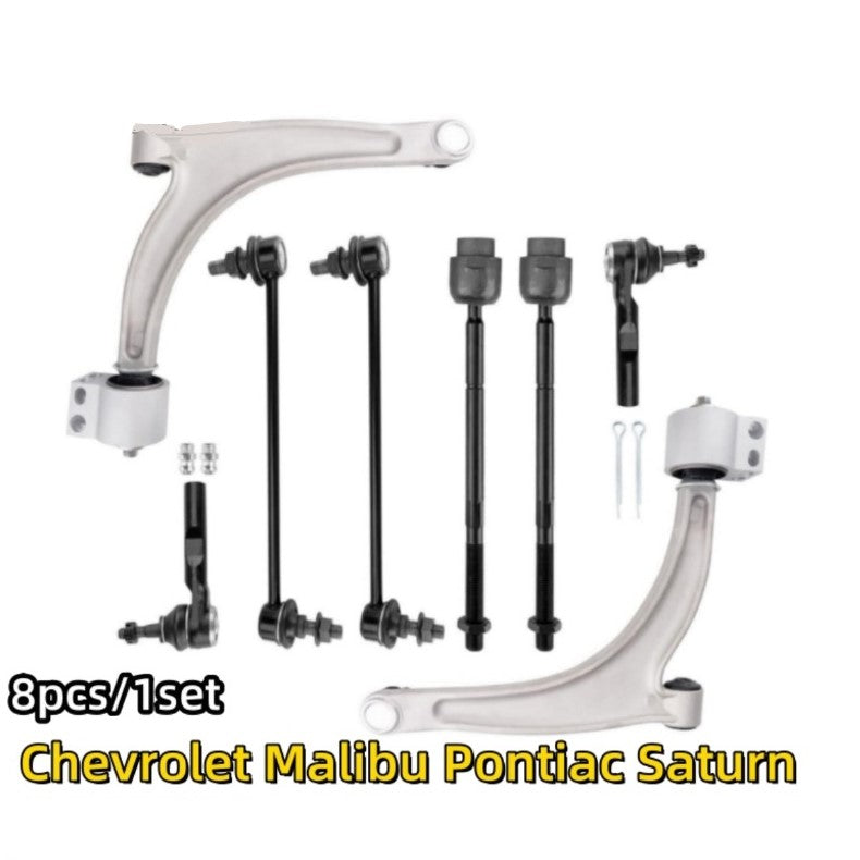 A-Premium Set of 8, Lower Control Arm, Inner Outer Tie Rod End, Sway Bar Link Compatible with Chevrolet RK620179 RK620180 K620180 K620179