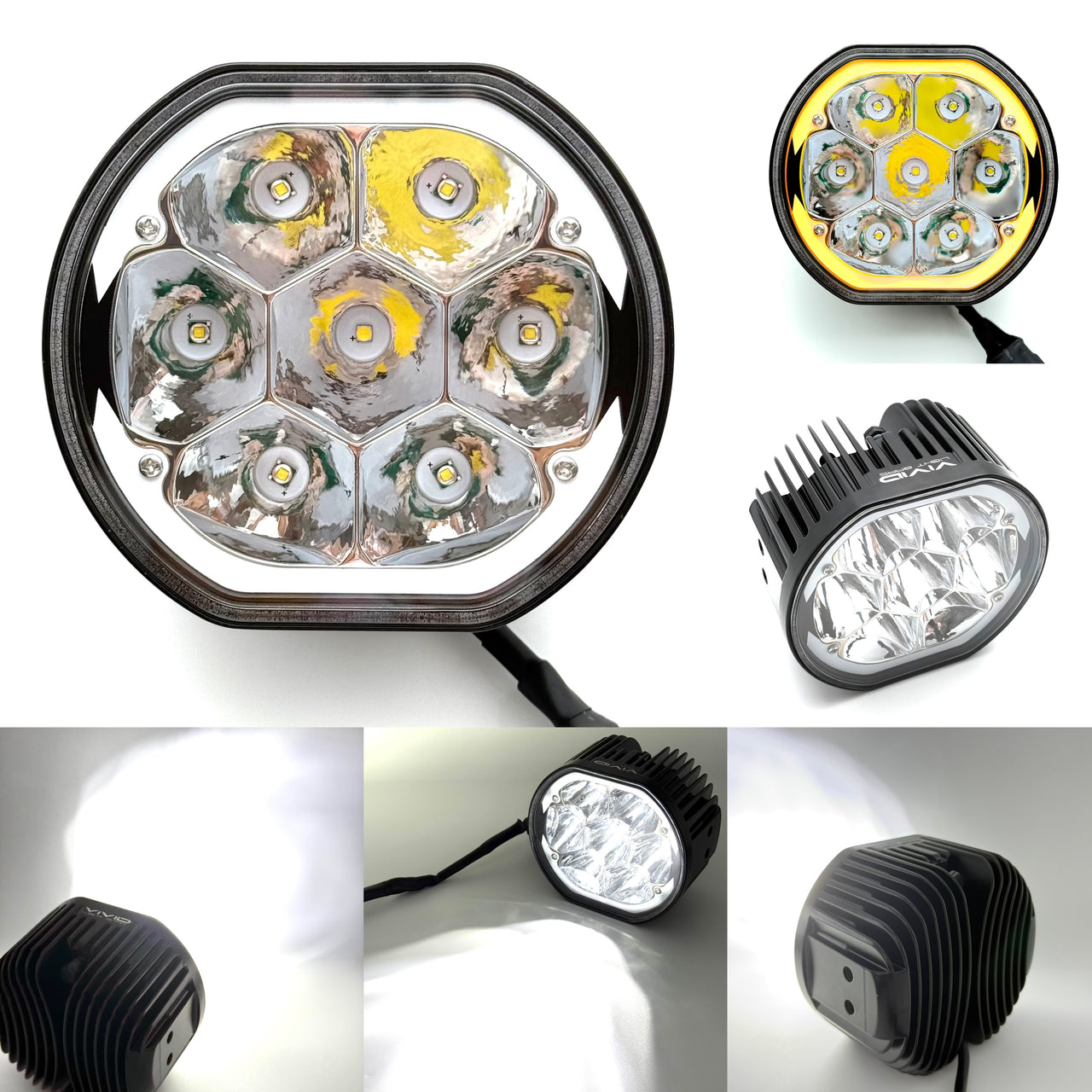 شريط إضاءة LED دائري 4.84 بوصة بقوة 45 واط مع وصلات إضاءة LED مترابطة