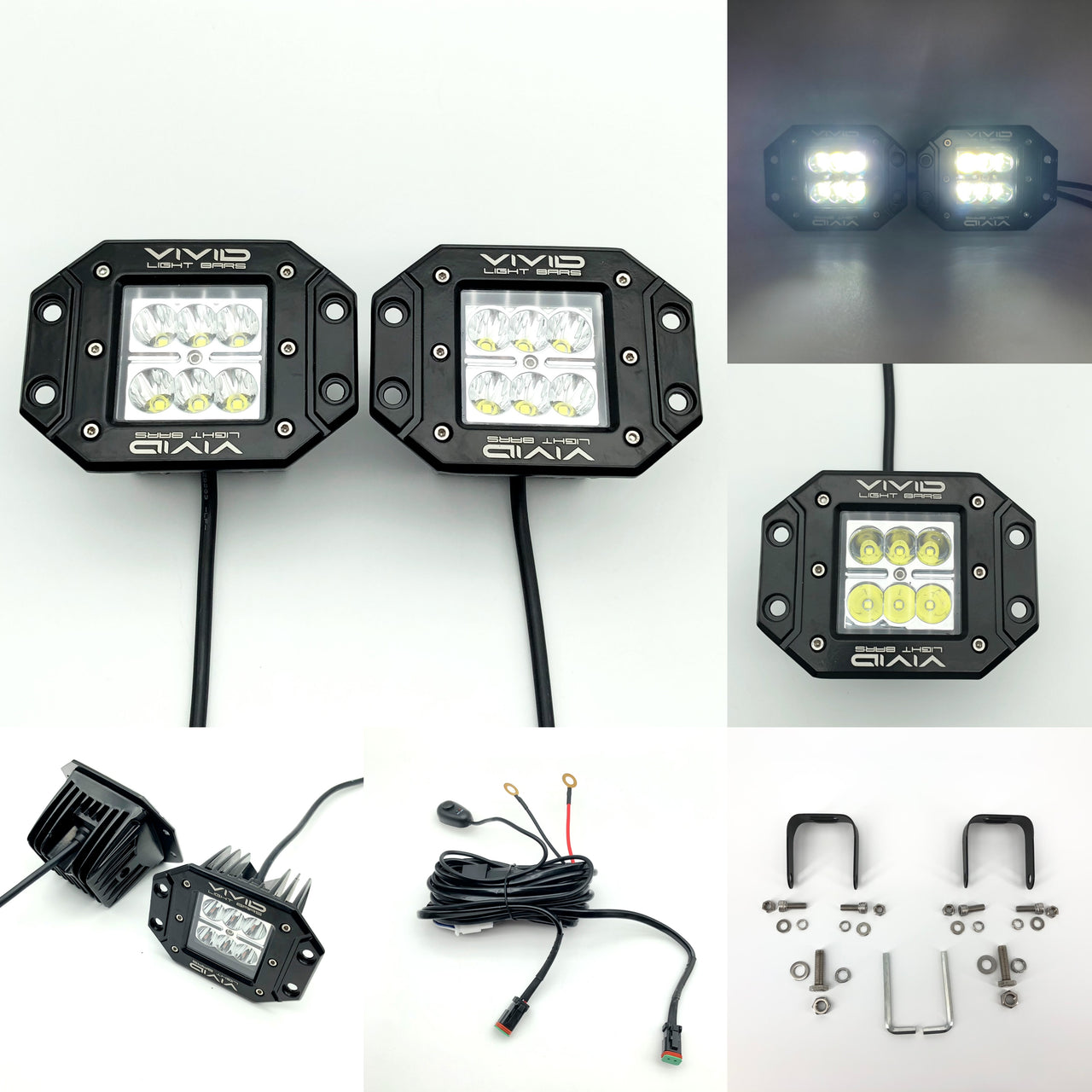 3.2" 30w led flush pods ( 2 Packs )