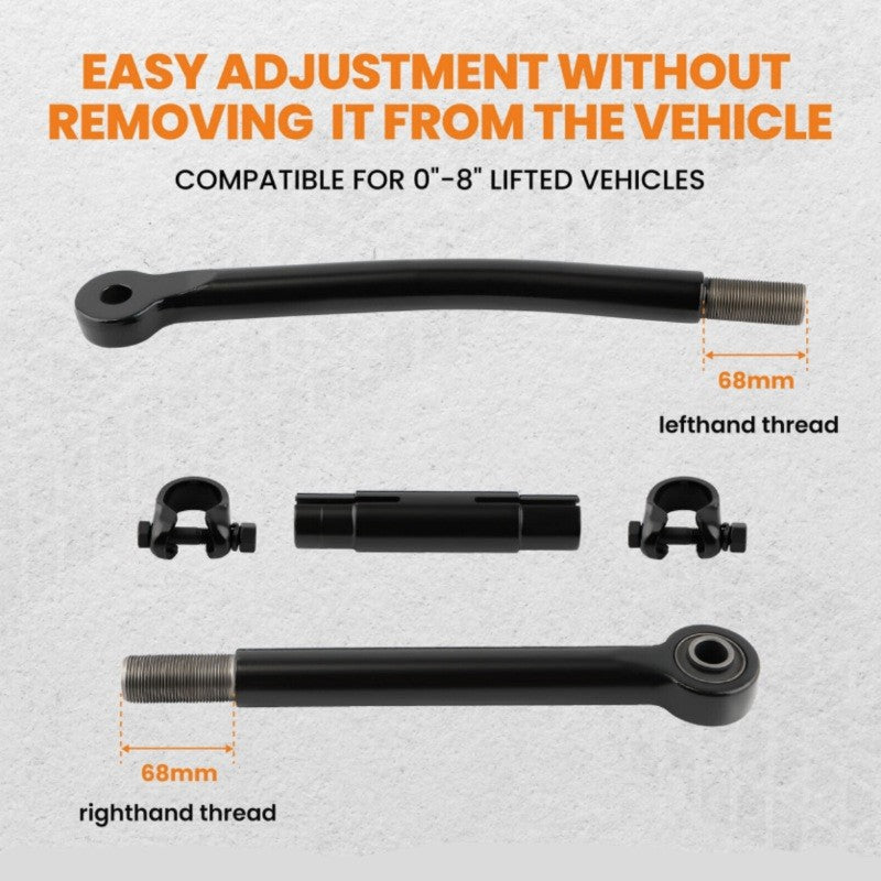 "1.5-8" inch 4WD Front Outer Tie Rod Ends Replacement for Ford F-250 F-350  Super Duty.