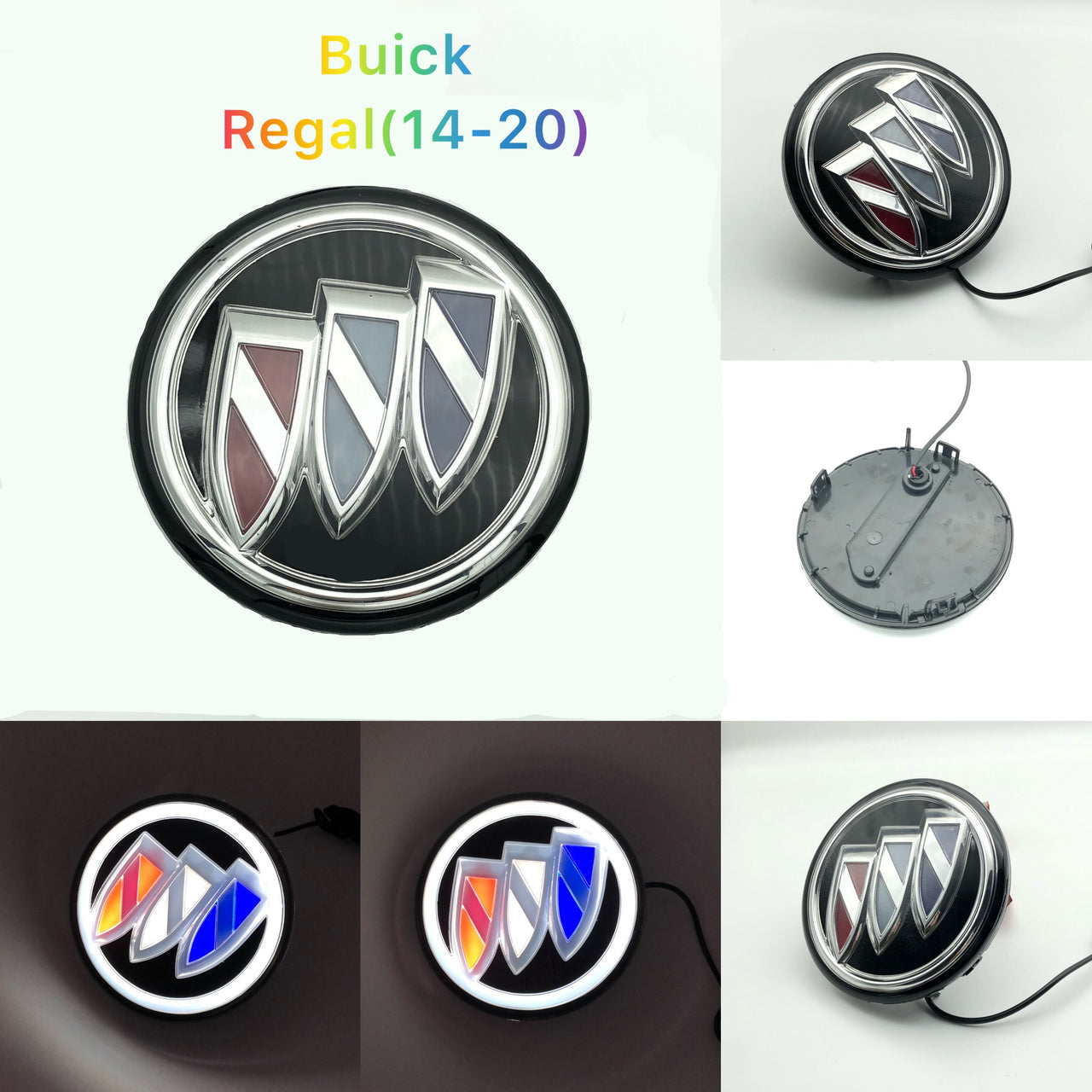 Buick logo light with LED Glow - Perfect Upgrade for LaCrosse/Regal/GL8/Verano