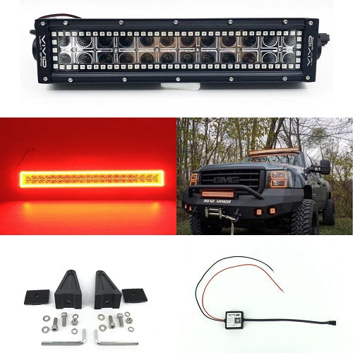 54" LED Light Bar RGB Halo Bluetooth App Remote Control-Vivid Light Bars