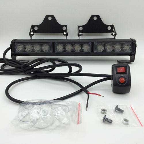 14.2" 12w LED Flash Light with 6 kinds of strobe pattern-led flash lights-Vivid Light Bars