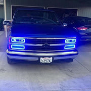 1989-1999 Chevrolet Silverado/Sierra led halo headlight kits with Bluetooth remote-Vivid Light Bars