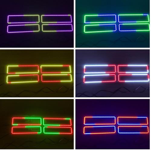 1989-1999 Chevy Silverado/Sierra Chasing halo headlight kits with Bluetooth App Remote-Chevy halo headlight kits-Vivid Light Bars
