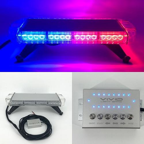 21.5" 40W TIR Emergency Low Profile Roof Mount Emergency Vehicle Light bar with Control Switch Panel-New Arrival-Vivid Light Bars