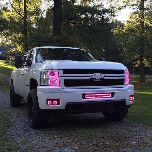 21.5" RGB Halo LED Light Bar Bluetooth App Remote Control-LED Light Bar Halo-Vivid Light Bars