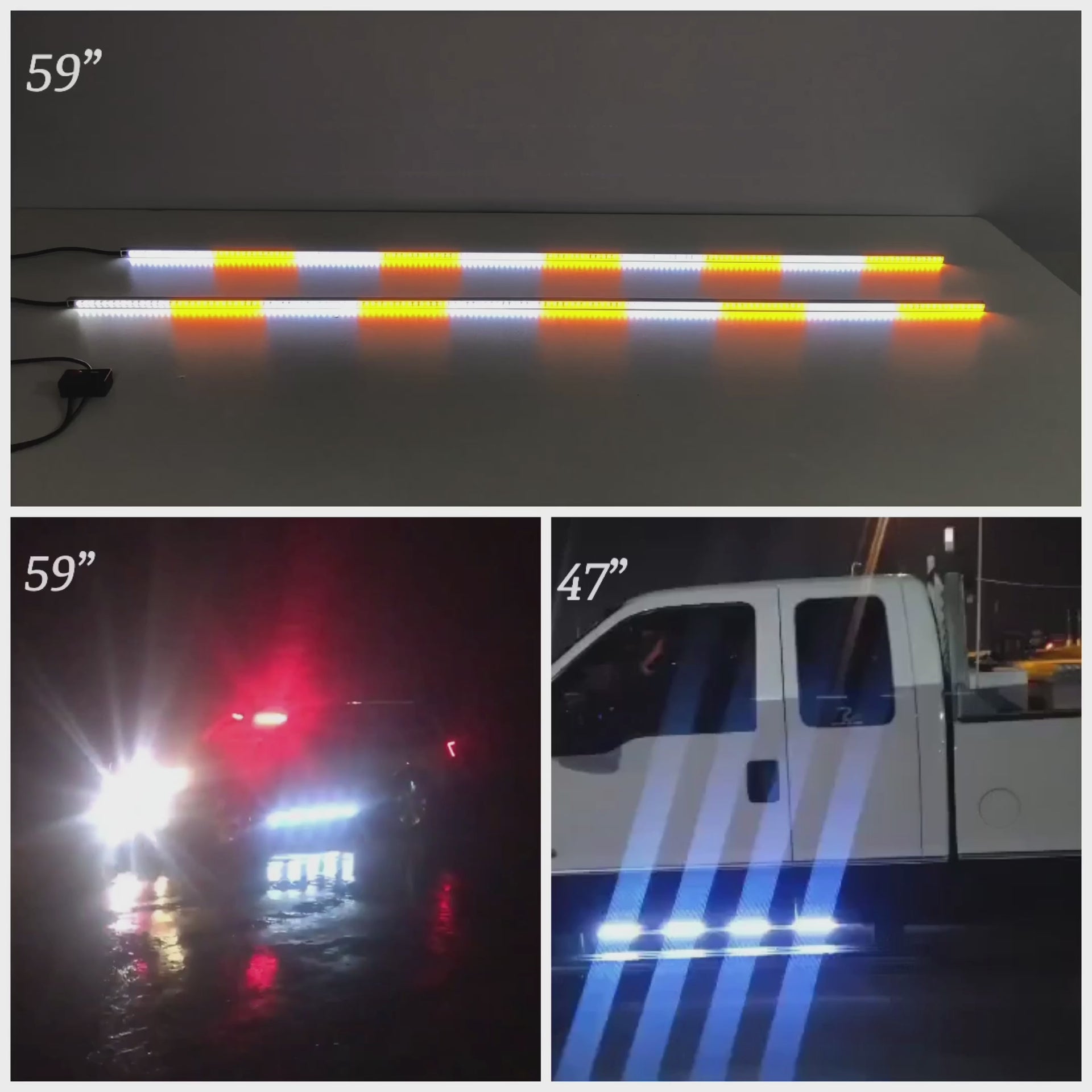 High-Performing Magnetic LED Running Board Light Stick - 2 Pack