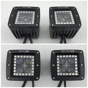 3" 5D 40W RGB halo LED Pods/ Cubes with Bluetooth App remote Control-RGB Halo Pods-Vivid Light Bars