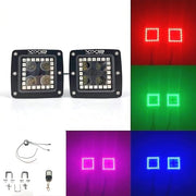 3.2" Strobe LED Pods with RGB Halo Rings-Vivid Light Bars