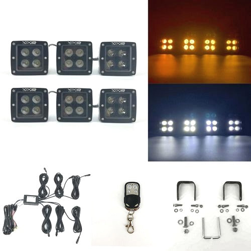 3.2" 20W Dual Color Strobe LED Pods