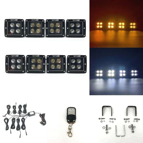 3.2" 20W Dual Color Strobe LED Pods