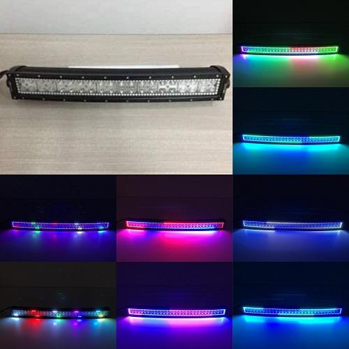 Led Chasing Flow RGB Chasing Flow Halo LED Curved Light Bar | Vivid Light Bars