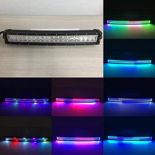 31.5" Curved RGB Chasing Halo Light Bar-Vivid Light Bars