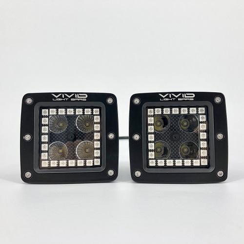 3.2" 20W Chasing Halo RGB LED Pods-Vivid Light Bars