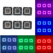 3.2" 20w RGB Halo Led Pods Cubes With Bluetooth Remote Control-RGB Halo Pods-Vivid Light Bars