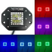 3.2" 30W RGB Chasing Flush Mount LED Pods -Vivid Light Bars