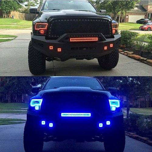 3.2" 30W RGB Chasing Flush Mount LED Pods -Vivid Light Bars